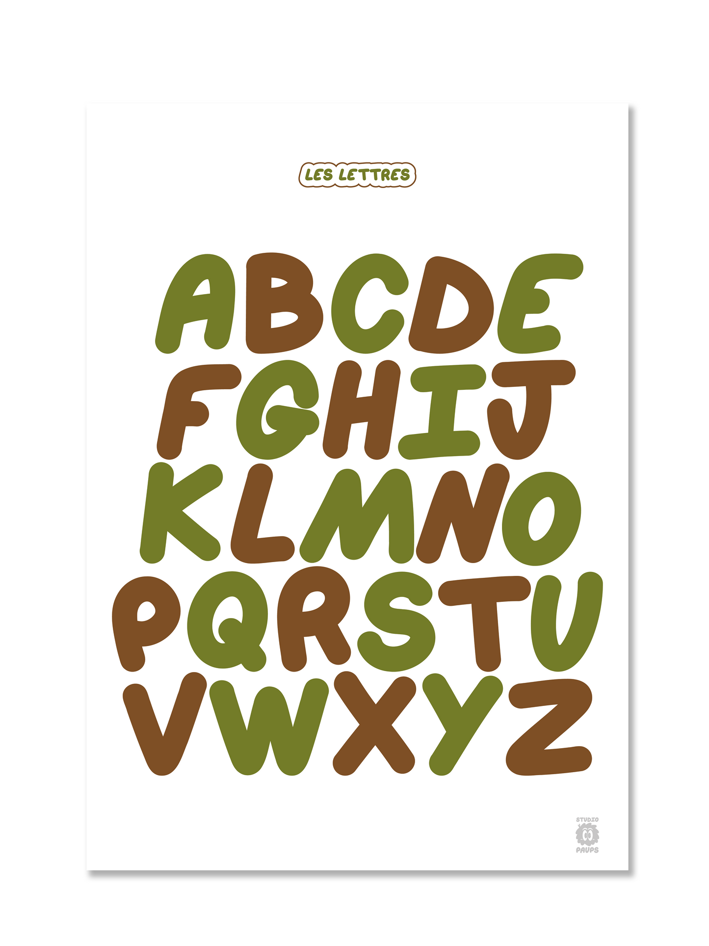 Les Lettres bicolores