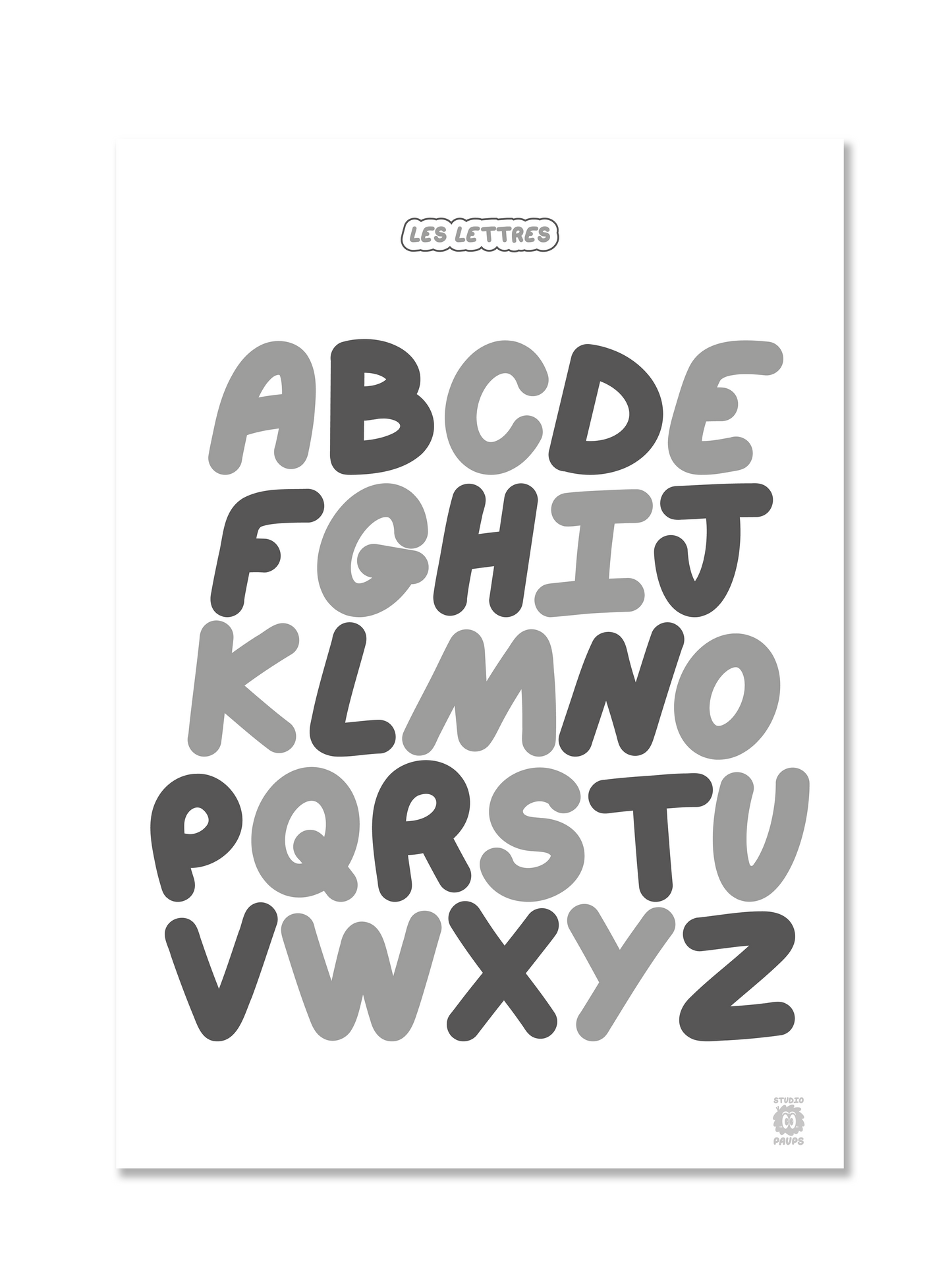 Les Lettres bicolores