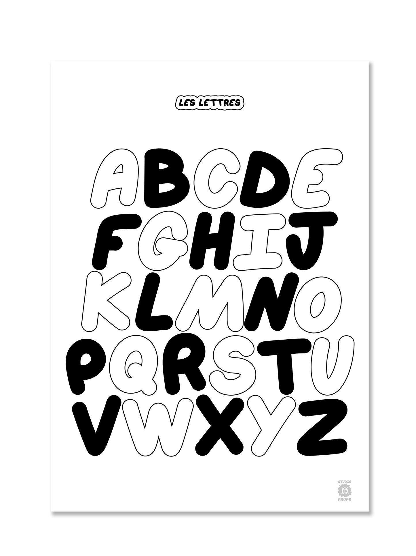 Les Lettres bicolores