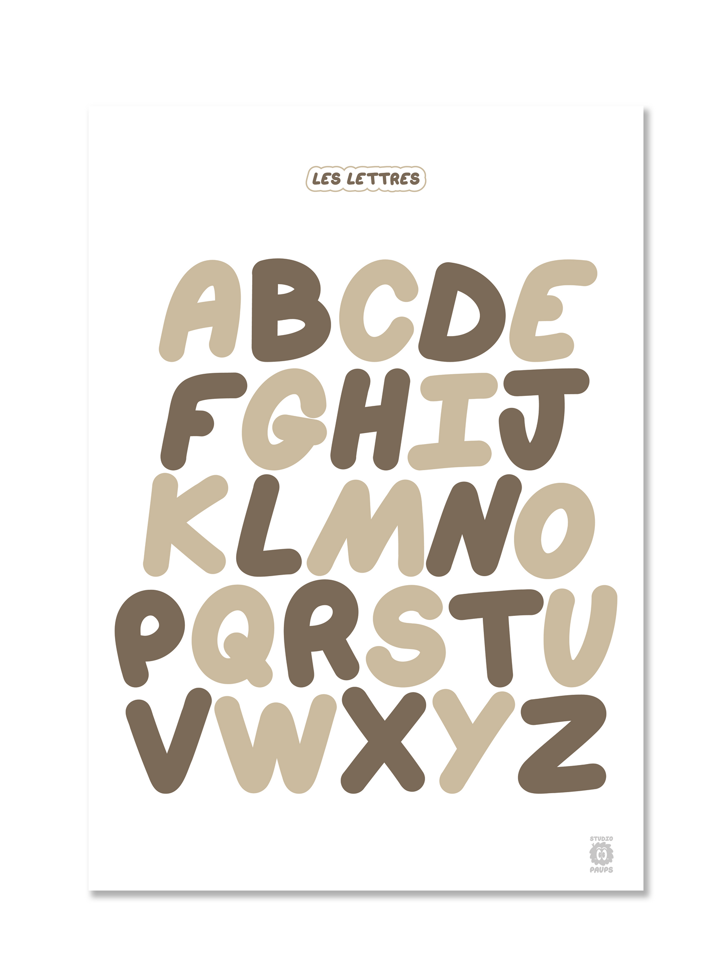 Les Lettres bicolores